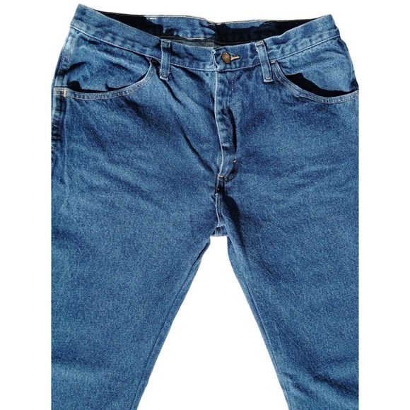 VTG 70's MENS MAVERICK BOOTCUT DENIM JEANS DEADSTOCK SIZE 34" - Picture 4 of 4